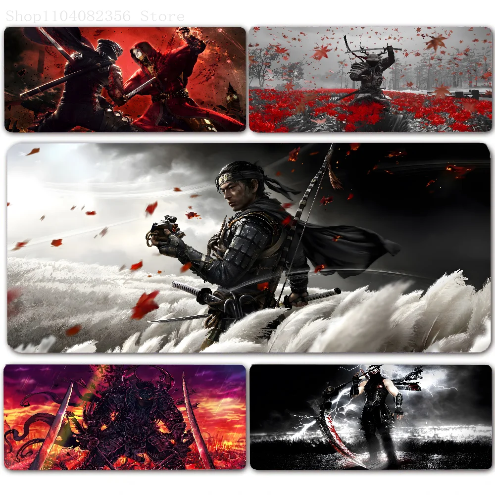 Gamer S-Samurai Mousepad Non-slip Suitable For Office Computers Laptops E-sports Game Desk Mats XXL Keyboard