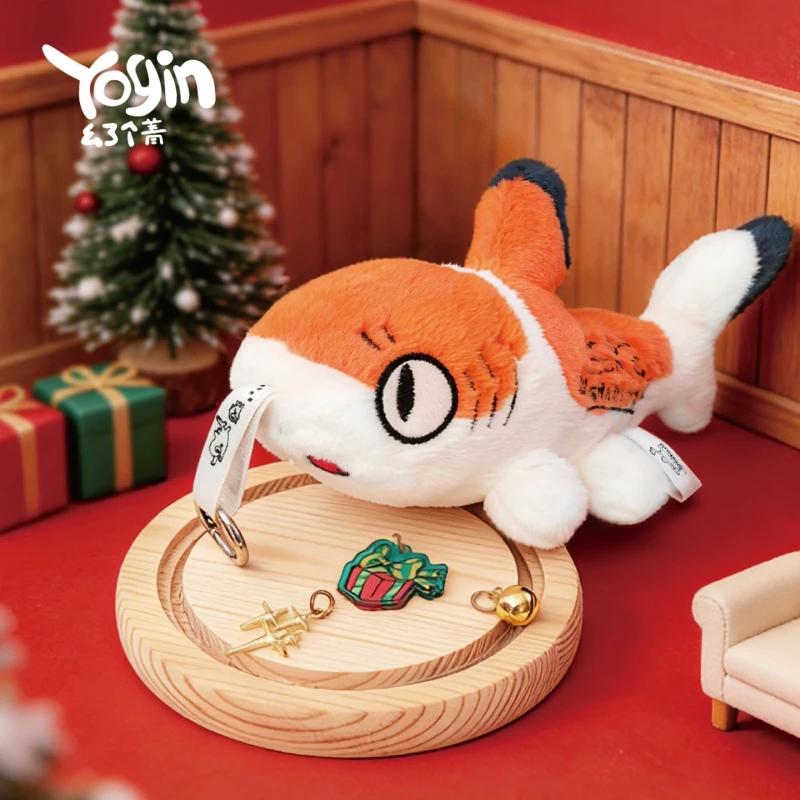 Yogin جديد Sharkitty أفخم صندوق أعمى الطرفية لطيف صغير القرش القط دمية قلادة اللعب الإبداعية الديكور صندوق غامض هدية عيد الميلاد