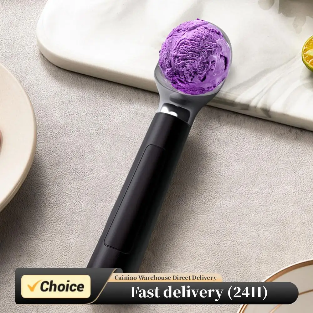 

Перезаряжаемая ложка для мороженого с подогревом, регулируемая температура со светодиодным дисплеем, самонагревающаяся ложка, нержавеющий водонепроницаемый кухонный инструмент