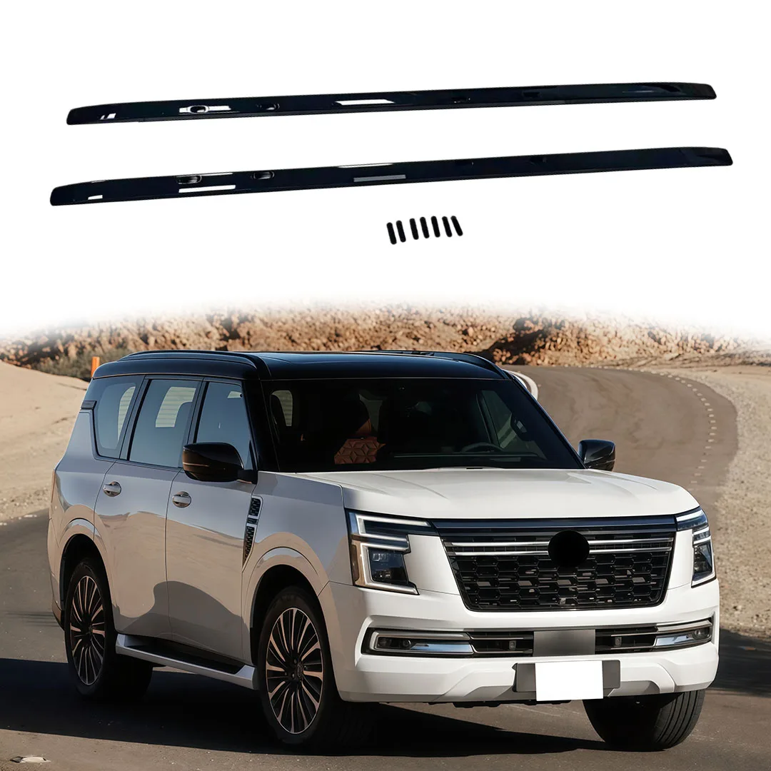 

2Pcs Heavy-Duty Roof Rack Luggage Carrier for Nissan Patrol Armada Y63 2025 2026 Roof Rail Rack Cross Bars Crossbar