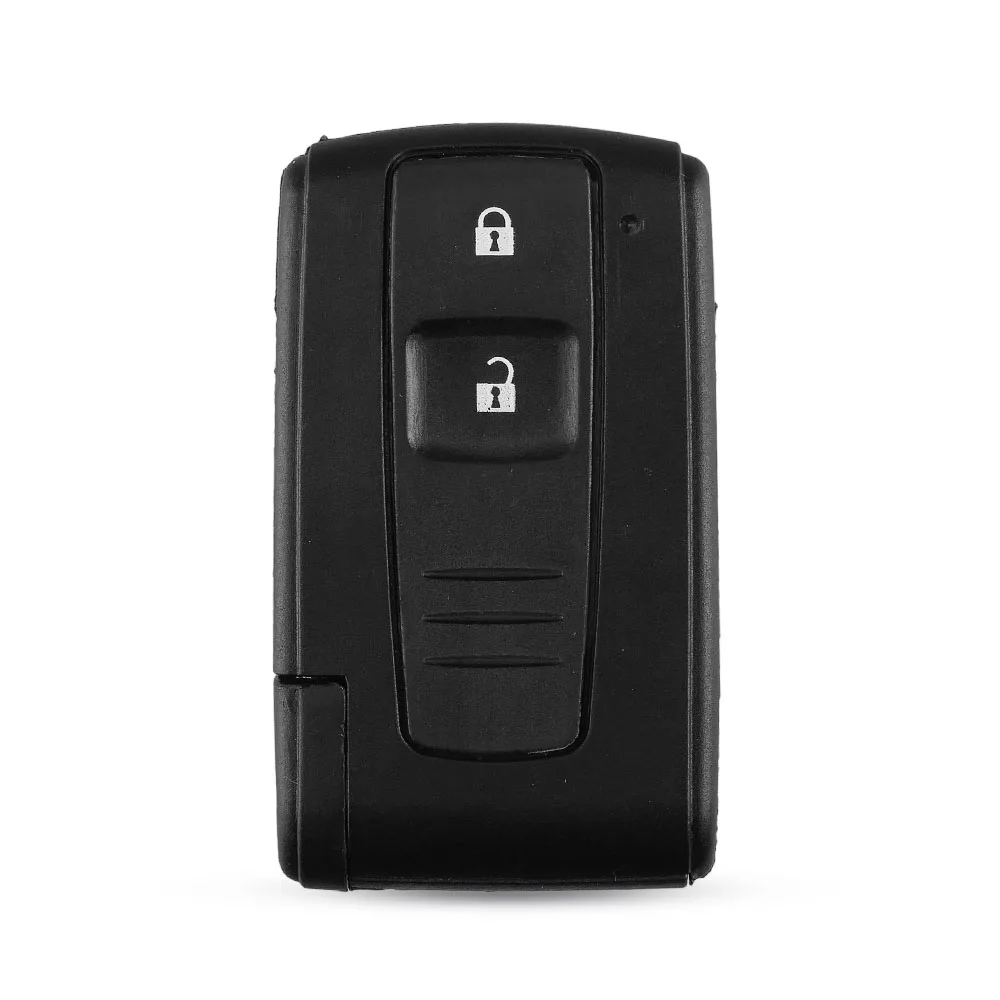 KEYYOU 2 Button Remote Smart Car Key Cover For Toyota Prius 2004 - 2009 Corolla Verso Camry With Uncut Blade