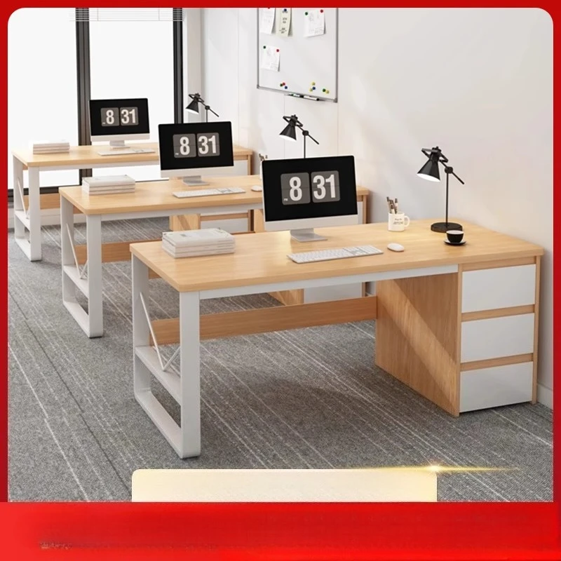 

Desk Simple Modern Office Staff Desktop Desk Chair Combination Simple Computer Desk with Drawers