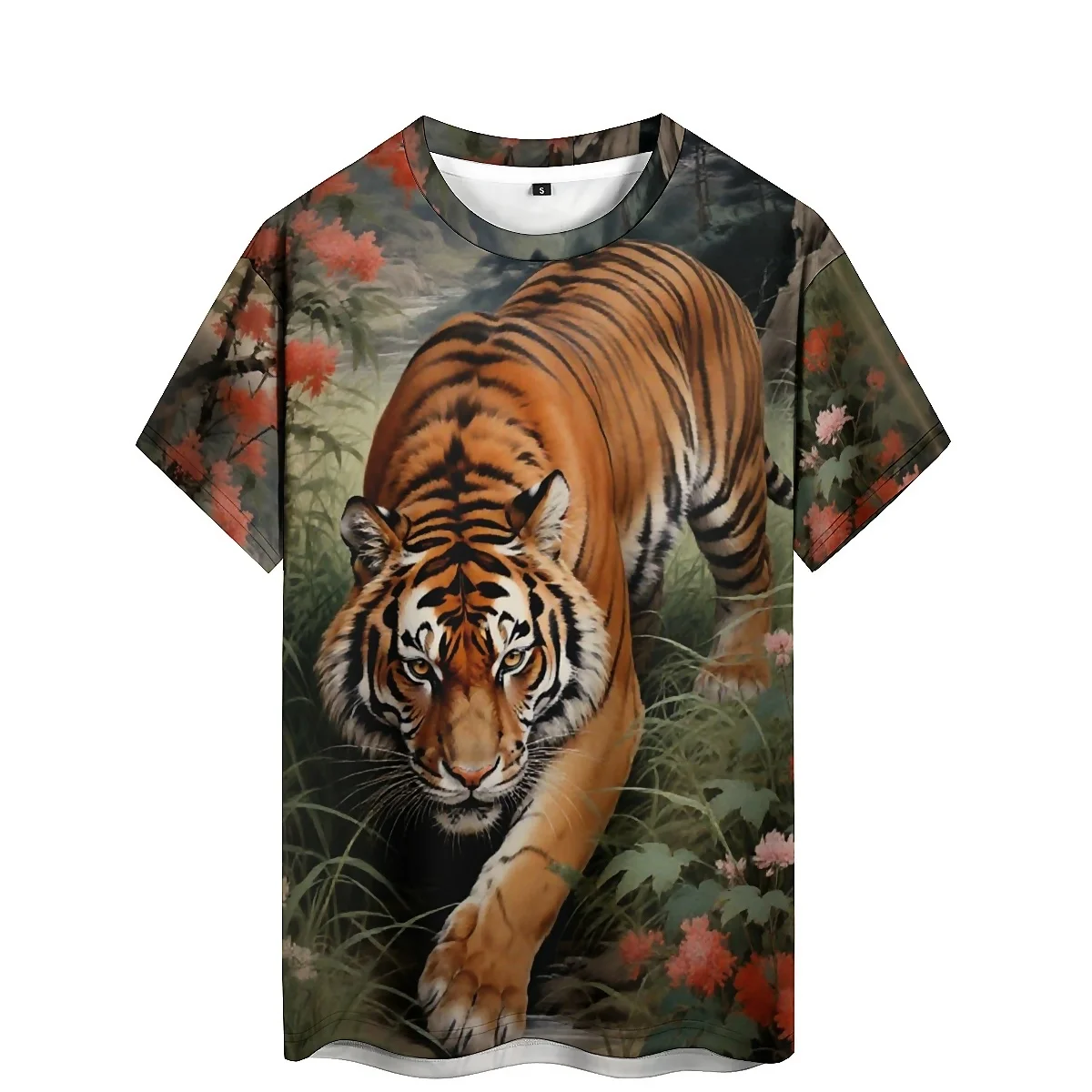 تي شيرت رجالي بأكمام قصيرة مطبوع ثلاثي الأبعاد بنمط خارجي - تي شيرت مطبوع، ملابس للحفلات، قماش ناعم #1