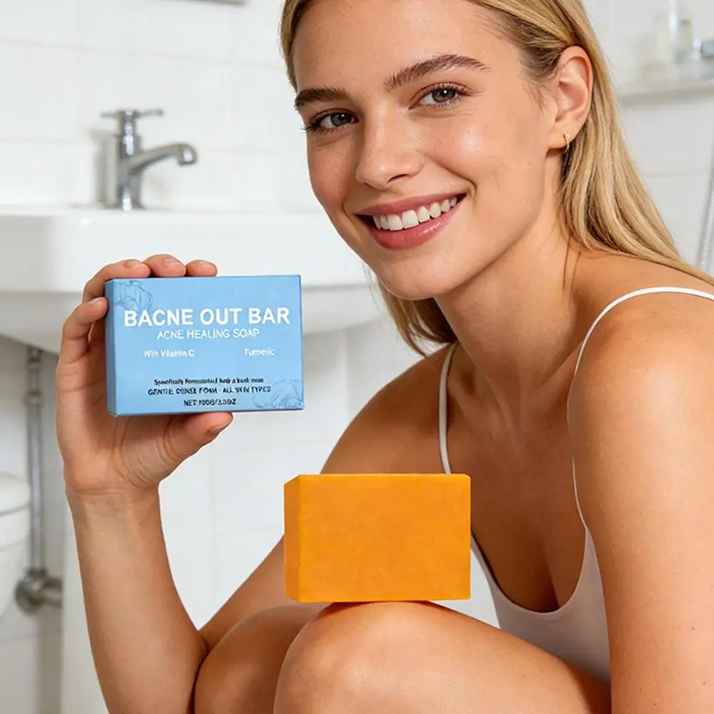 

100g 1/2PCS Body Cleansing Soap Exfoliating Lightening Dark Underarm Leg Body Oil Control Smoothing Hydrating Glowing Handmade S