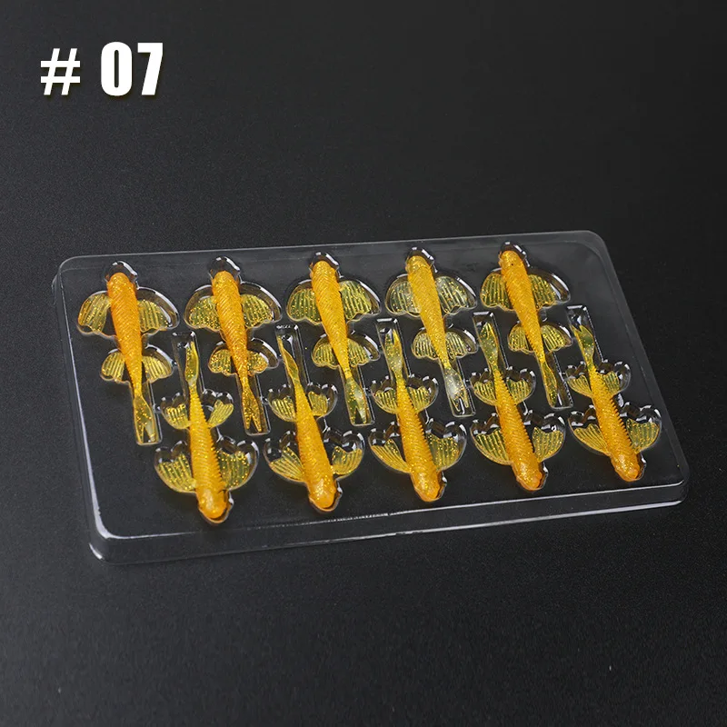 BILLINGS 10-teiliges Set schwimmender Schmetterlings-Schwanzgabelköder, weiche Kunstköder, vielseitige Köder – Detail 13