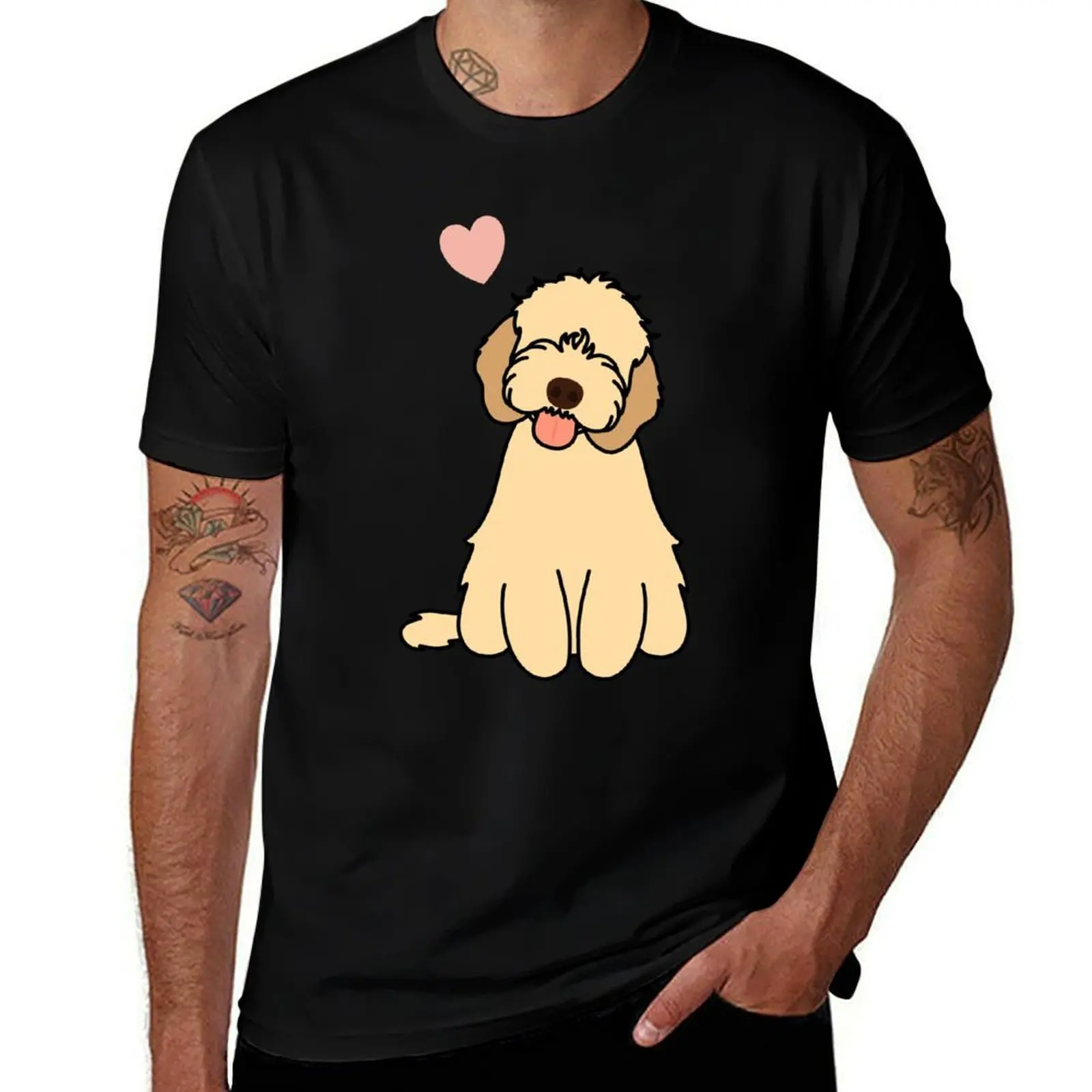 Love Apricot Cockapoo Cavapoo Cavoodle Dog T-Shirt Casual Work Wear T-Shirt