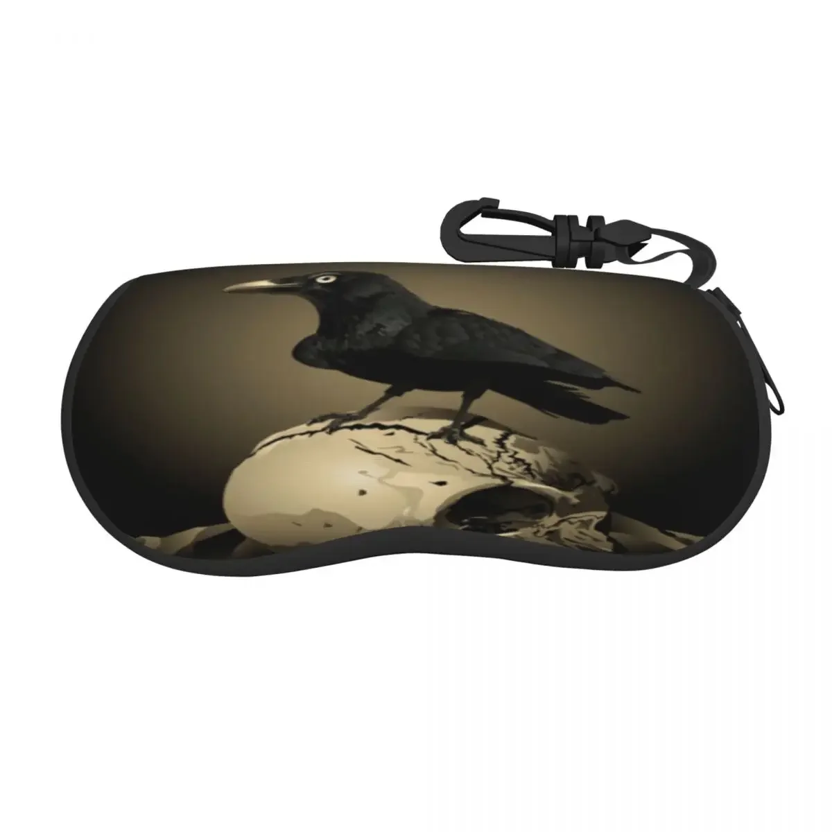 Glasses Bag Protective Case Raven Skull Women Men Sunglasses Case Box Reading Eyeglasses Box Accessories