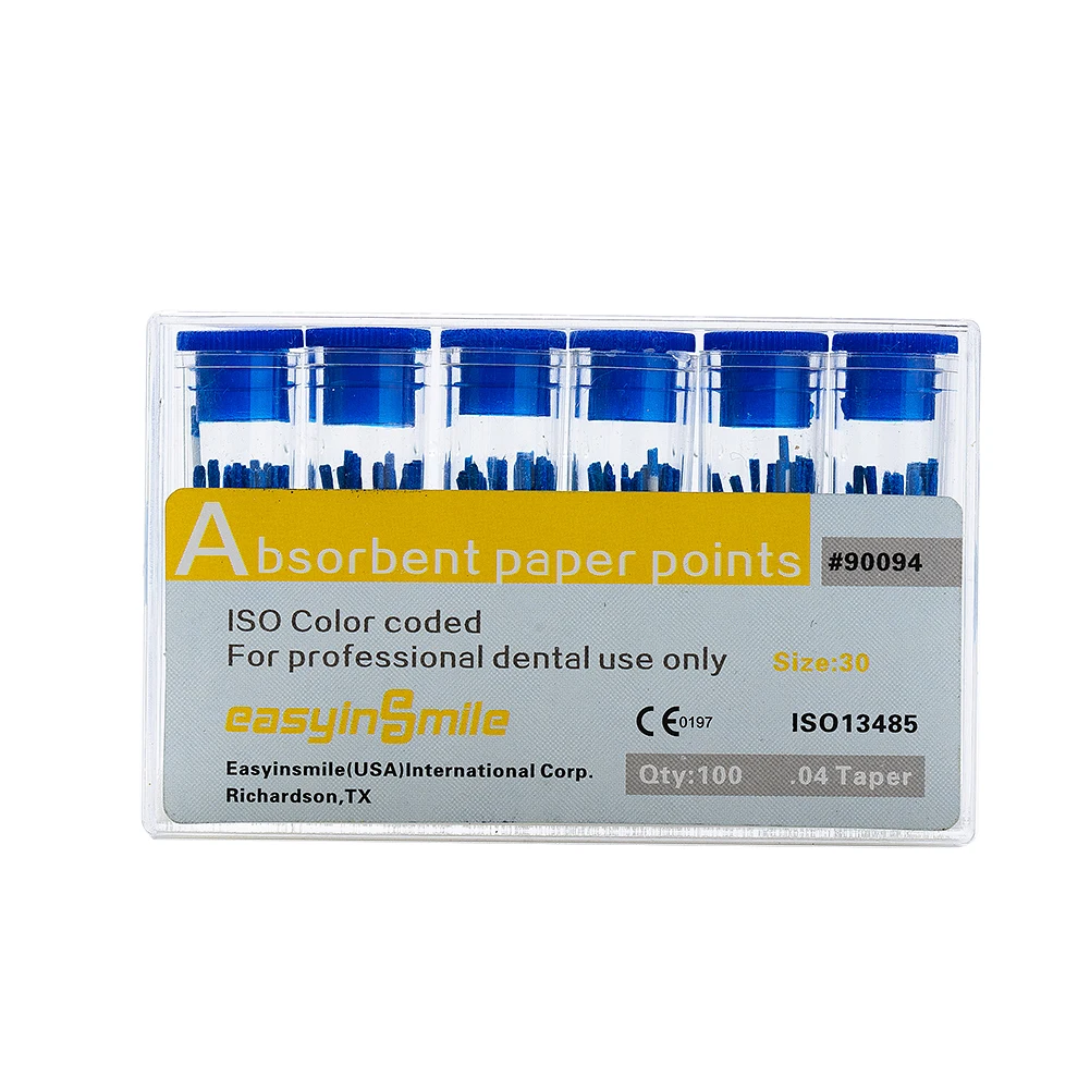 1Box Dental Absorbent Paper Points Sterile Mixed Sizes 15-40# For Dentistry dental PP/GP Material  dentel Endodoncia 02 04 06