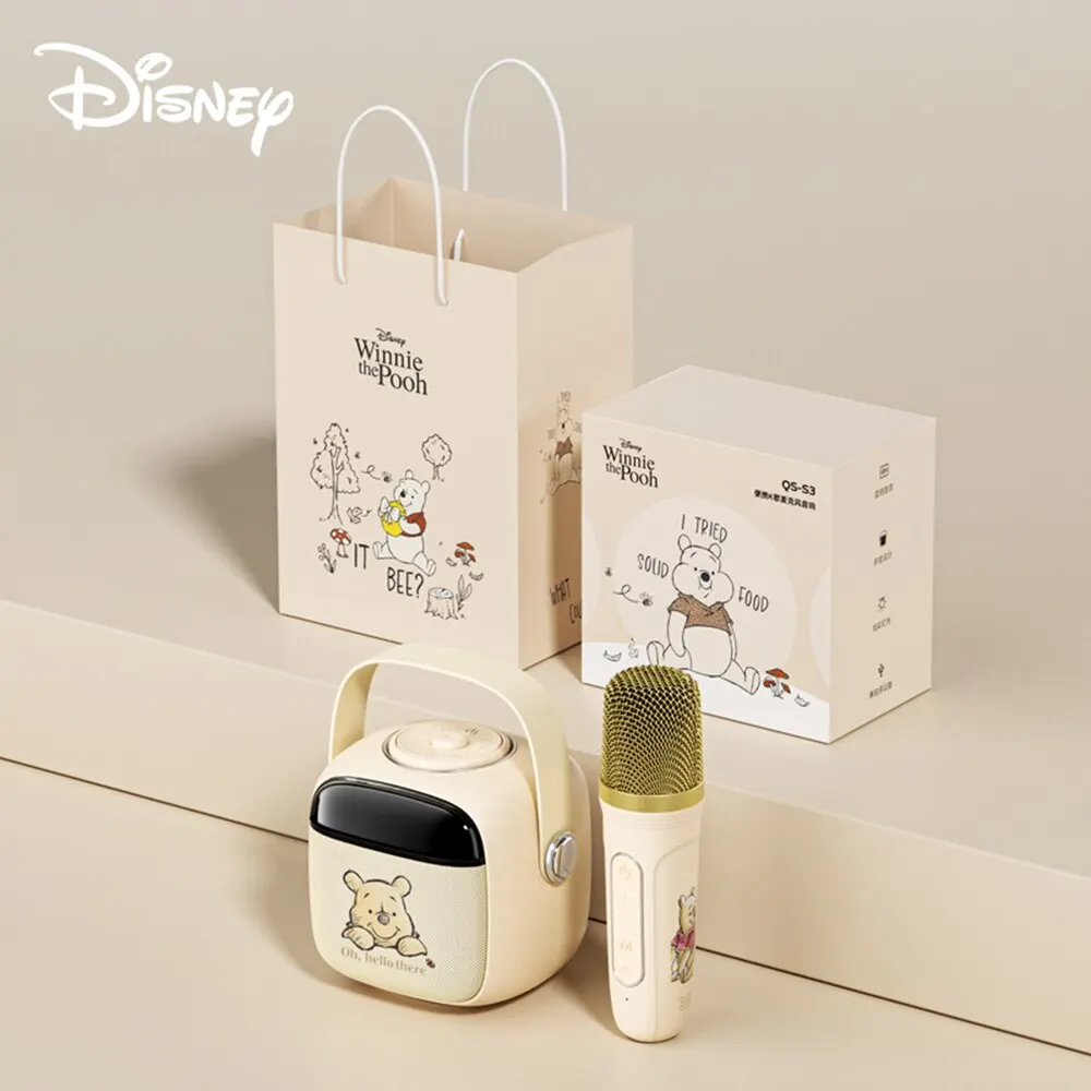 Студийный Bluetooth-микрофон Disney, беспроводная карта, портативный динамик высокого качества для дома, KTV