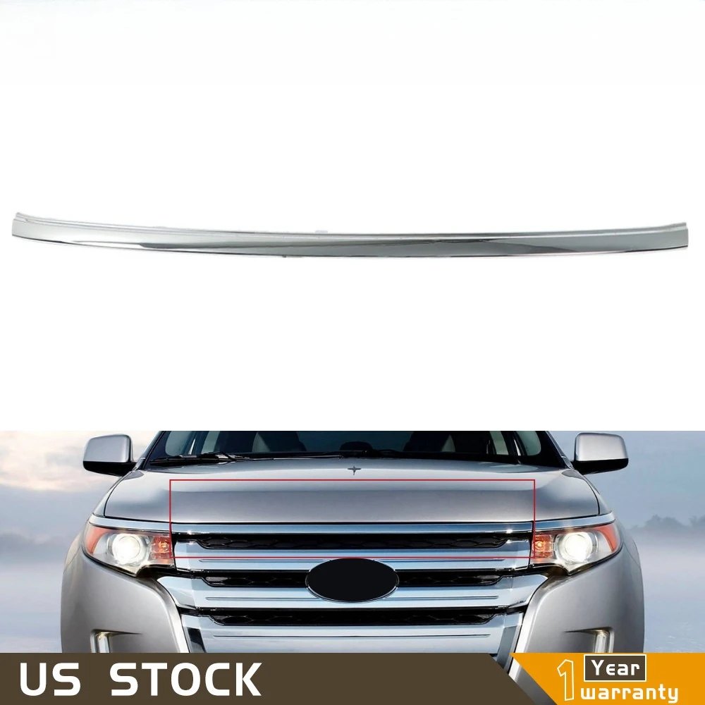 

Front Grille Upper Chrome Molding Trim For Ford Edge 2011 2012-2014 BT4Z8200A