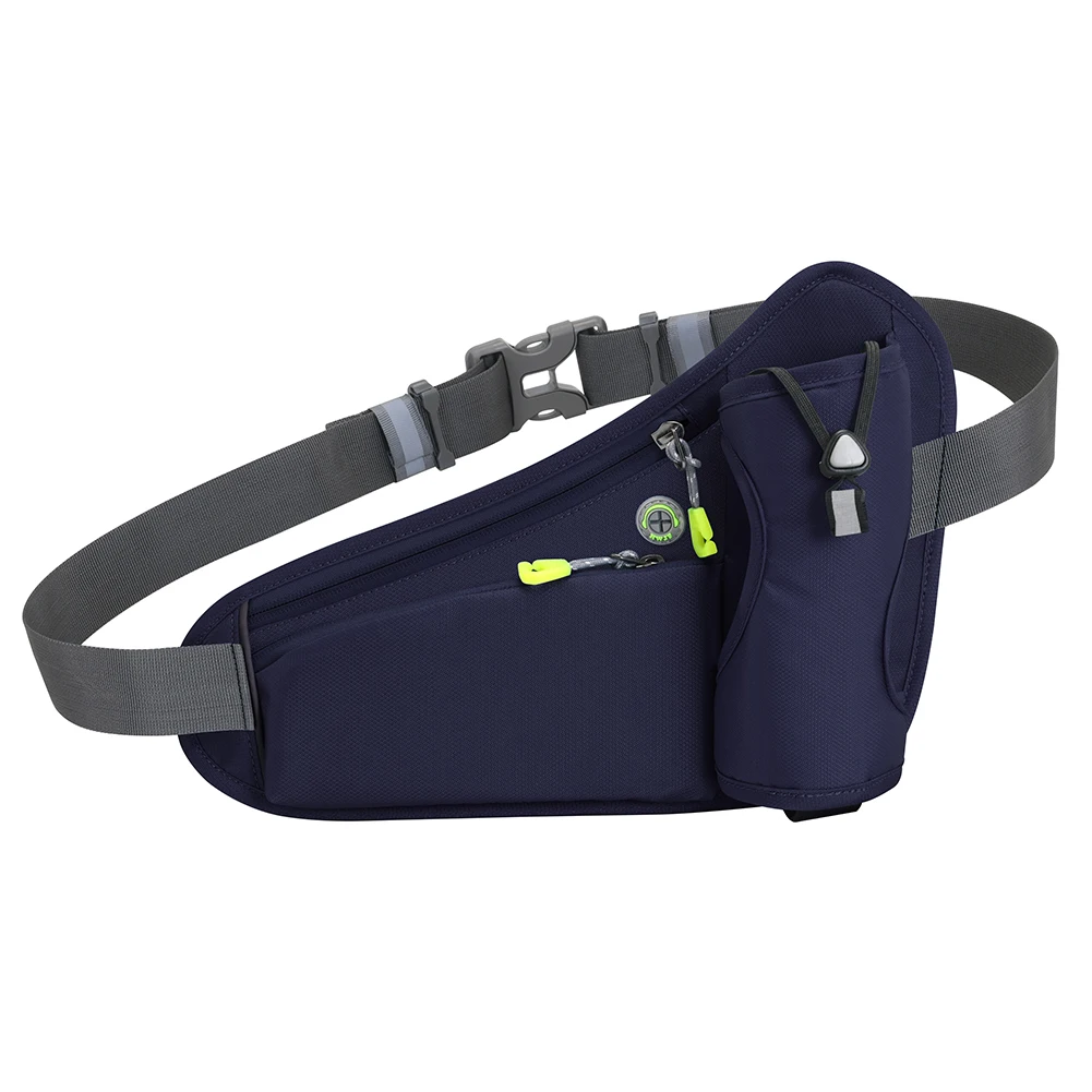 

Hydration Belt Pack Reflective Running Waist Bag Large Capacity Water Bottle Holder Bag Waterproof for Hiking Walking