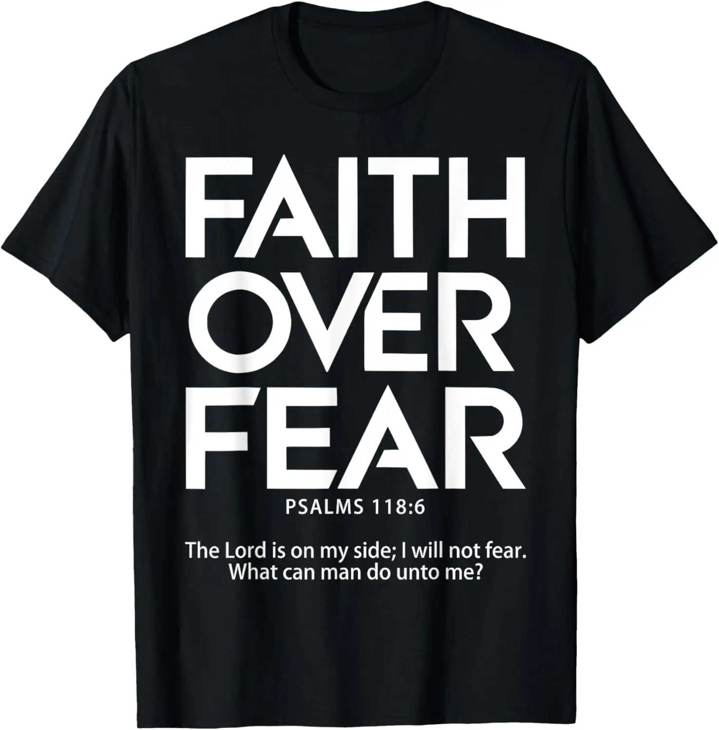 

Христианские рубашки для мужчин Христианские рубашки Футболка Faith Over Fear