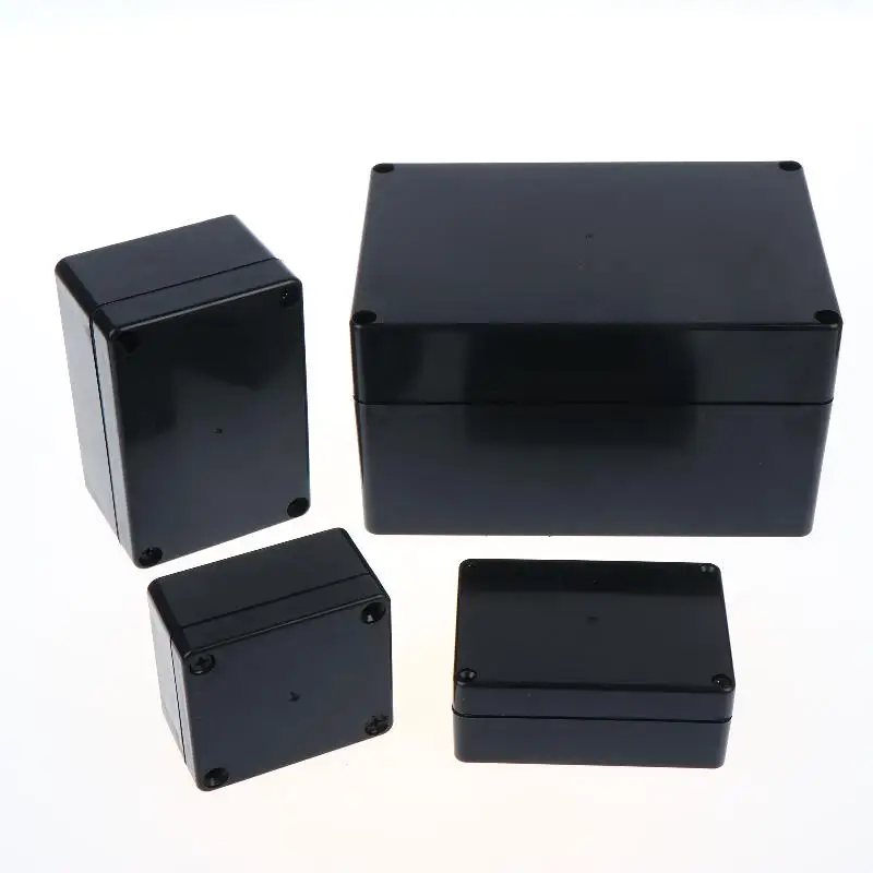 New 1/3Pcs Plastic Electronic Project Instrument Case IP65 Waterproof Black Junction Box Outdoor Container Power Enclosure Tools view 5