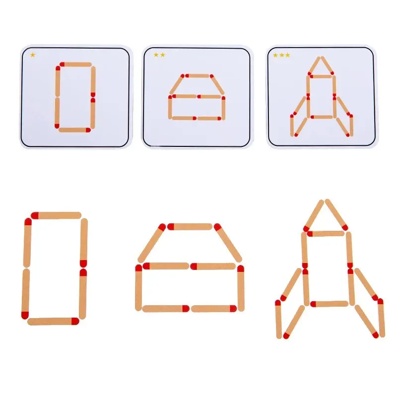 TEMIKIDS Montessori partite puzzle gioco giocattoli di legno matematica fai da te geometria gioco da tavolo pensiero partita formazione logica giocattoli educativi