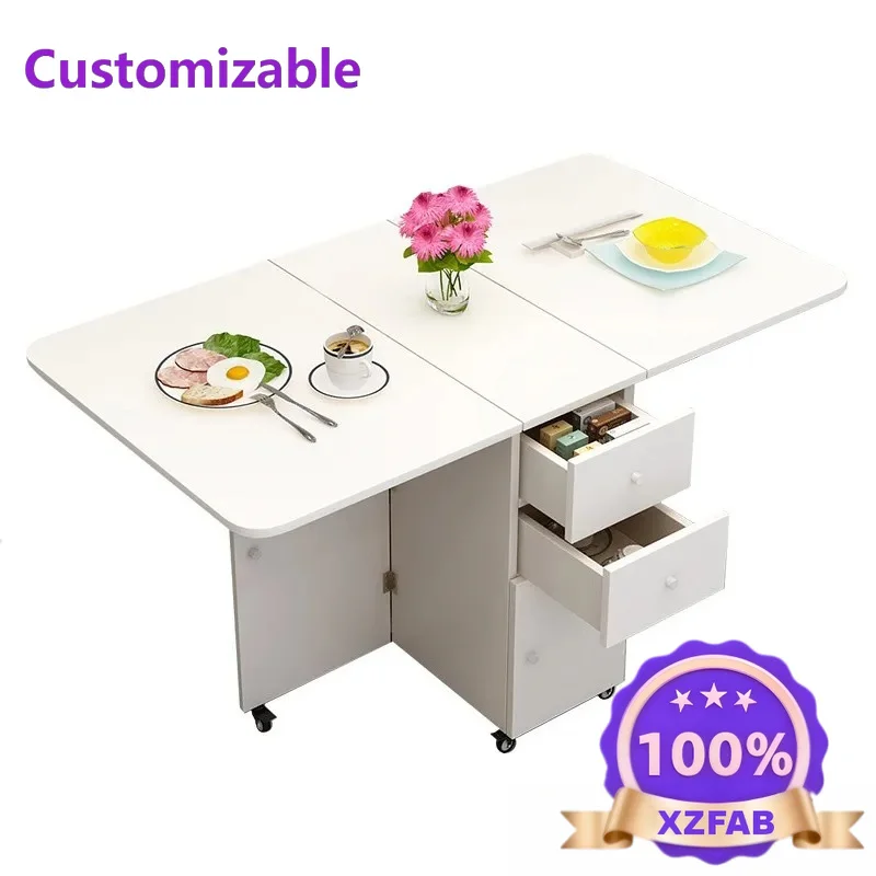 Factory Direct 2026 Ultra-thin folding dining table table household against the wall modern simple light luxury designer