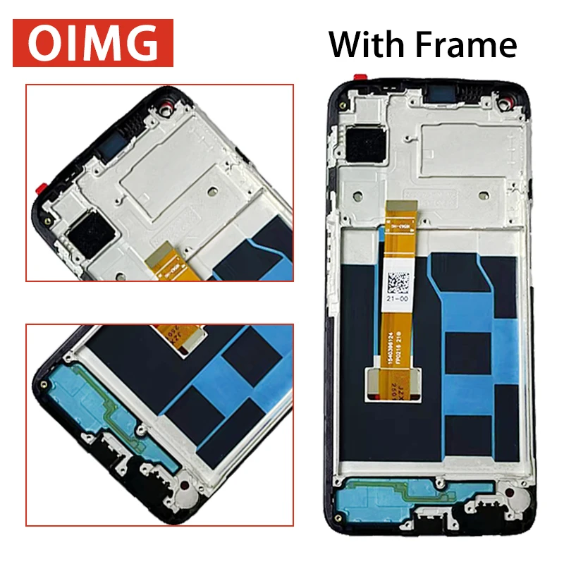 Pantalla LCD realme 7 RMX2155 de 6,5 pulgadas para Oppo Realme 6 RMX2001, montaje de digitalizador con pantalla táctil de repuesto