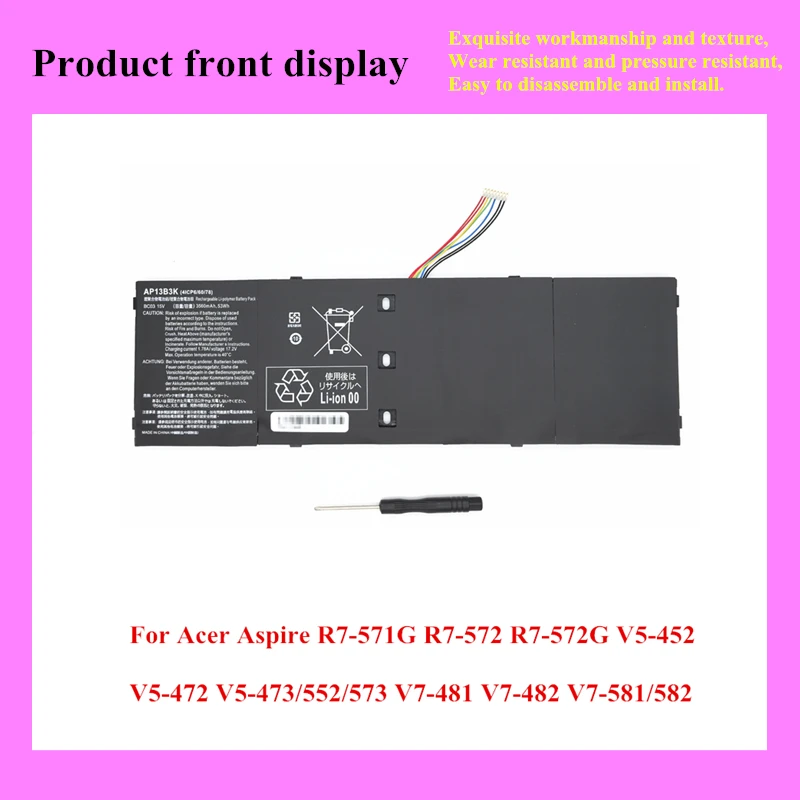New AP13B8K AP13B3K Battery For Acer Aspire M5-583 R7-571 571G 572 572G  V5-452 473 552 573 V7-582 V7-481 V7-482 V7-581