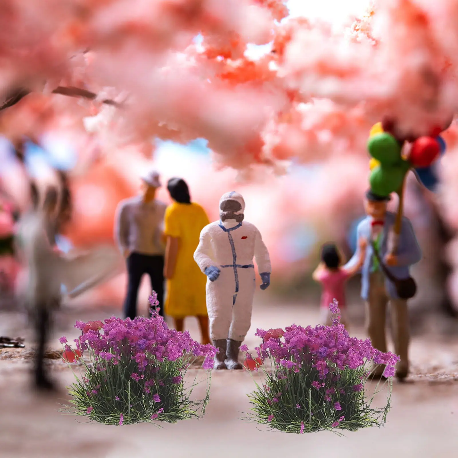 

Миниатюрные искусственные цветочные композиции для песочниц, железнодорожных макетов, мини-садов и микроландшафтов