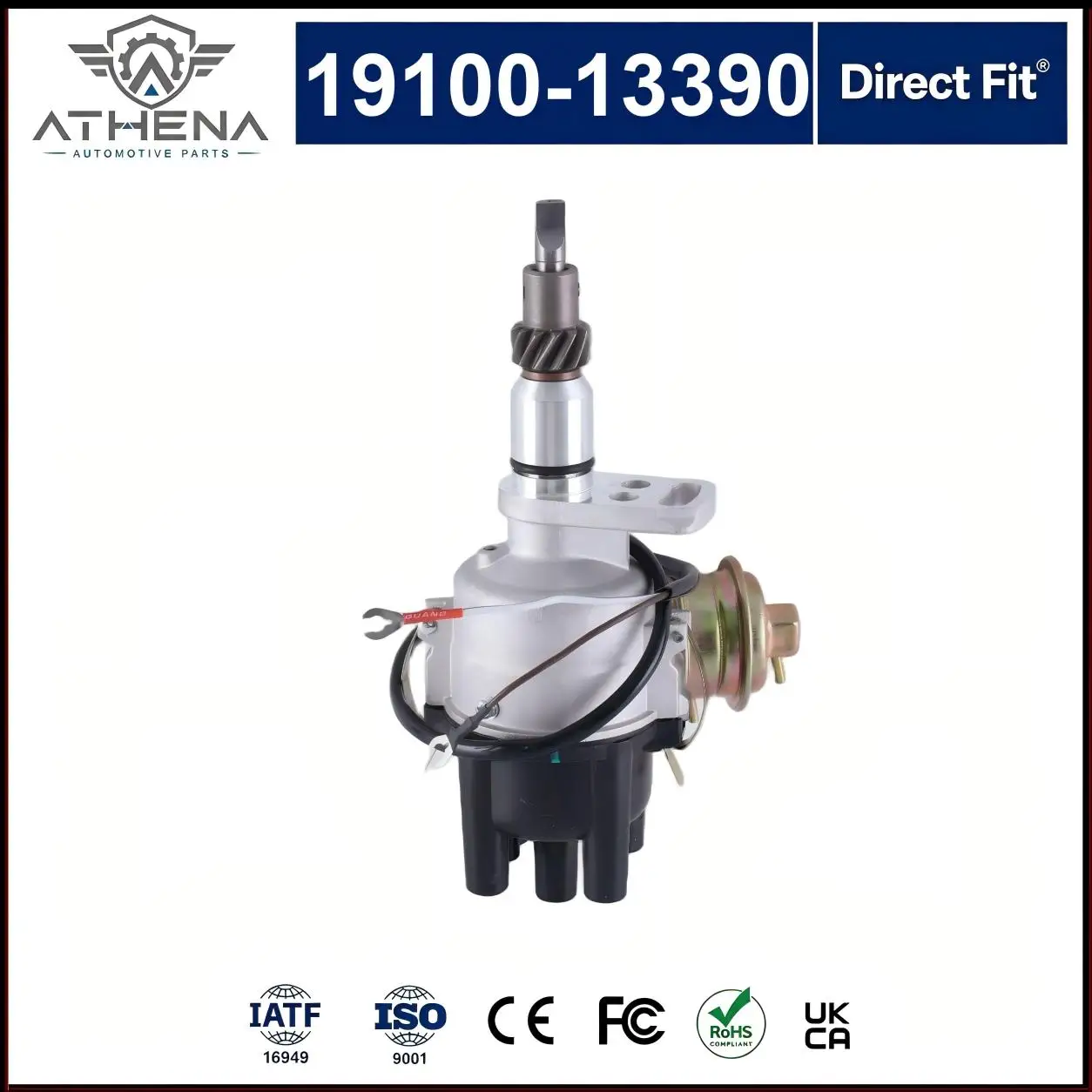 19100-13390 Ignition Distributor Dual Vacuum Advance Assembly For Toyota 7K Carburetor Engine LiteAce TownAce Corolla KE70