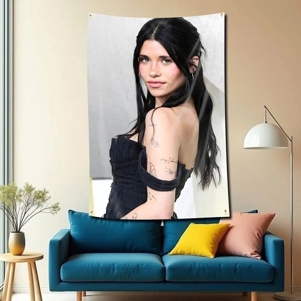 Alt-pop Nessa Barrett Gen Z Flag Tapestry Banner for Bedroom Living Room Outdoor Camping Custom Supported