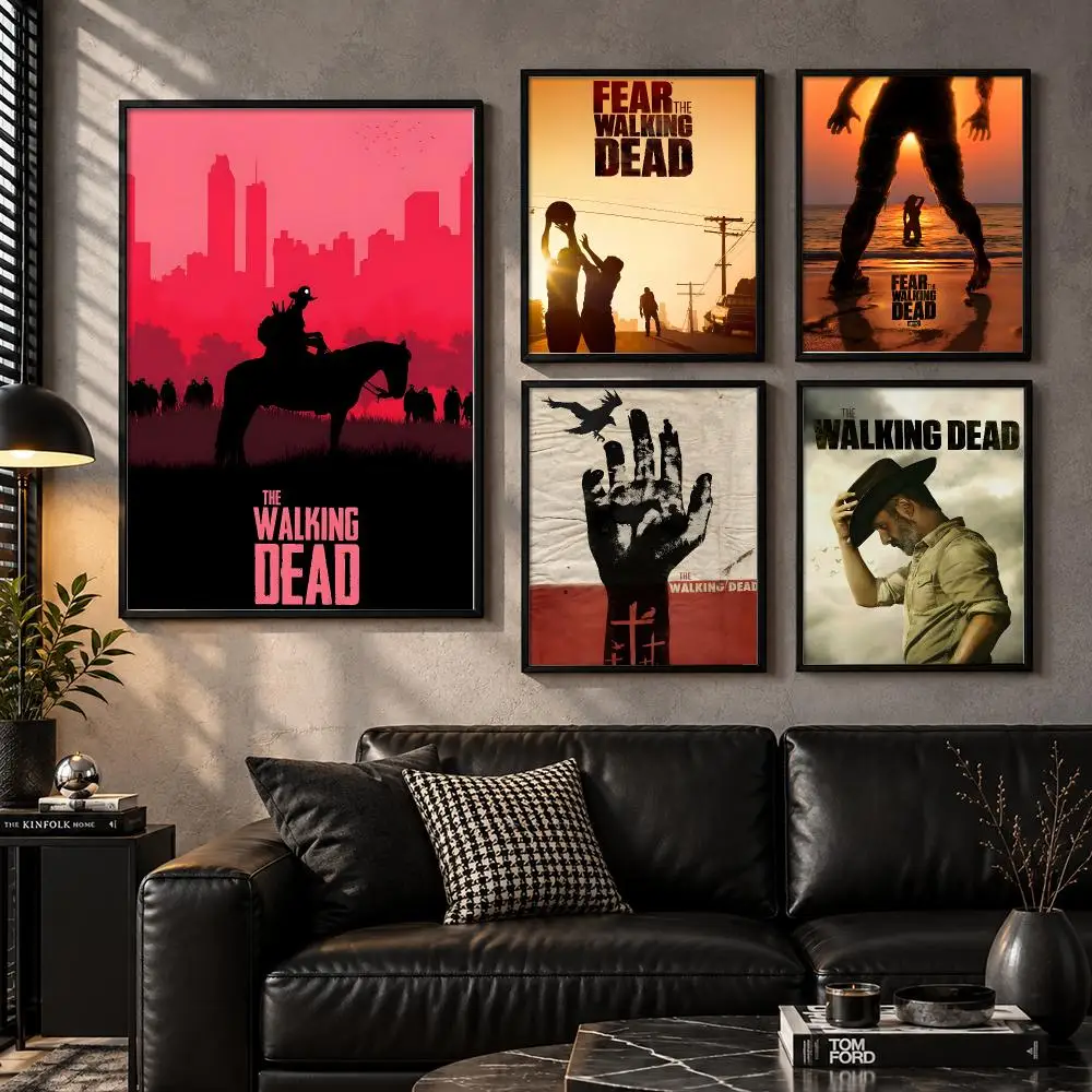The Walking Dead Zombie Survival Strife Weak Bonds Poster Self-Adhesive Unframed Fashion Wall Prints for Office & Home Decor