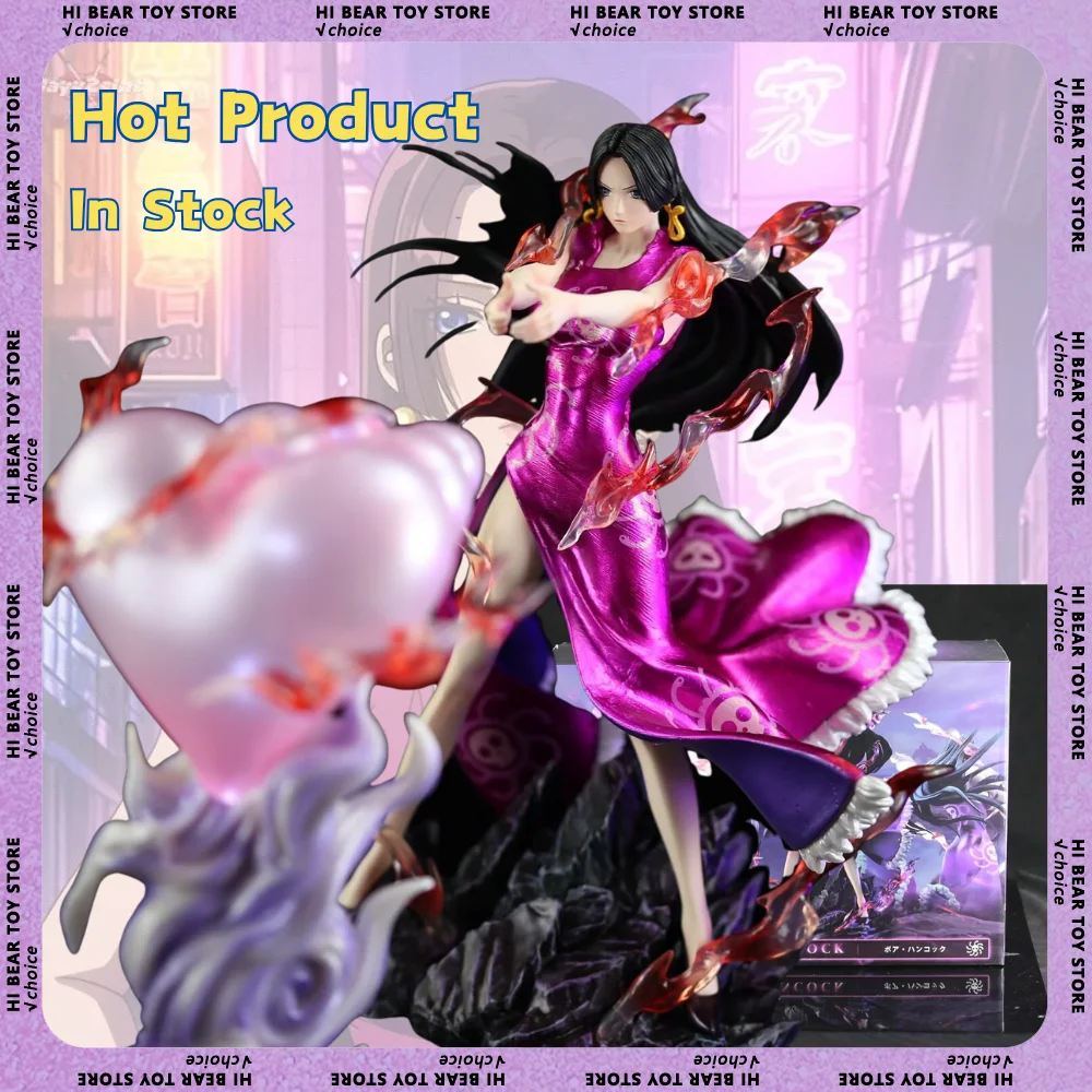 

26cm One Piece Anime Pink Boa Hancock Action Figure Oka Shichibukai Gk Exquisite Ornament Collection Model Handmade PVC Gift