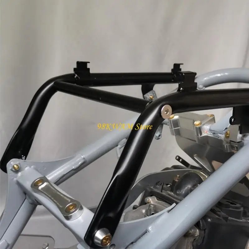Lowed Frame Bars Bracket Carbon Steel Motorcycle Mount Bracket with Split Frame, Integrated Attachment Features 68UF