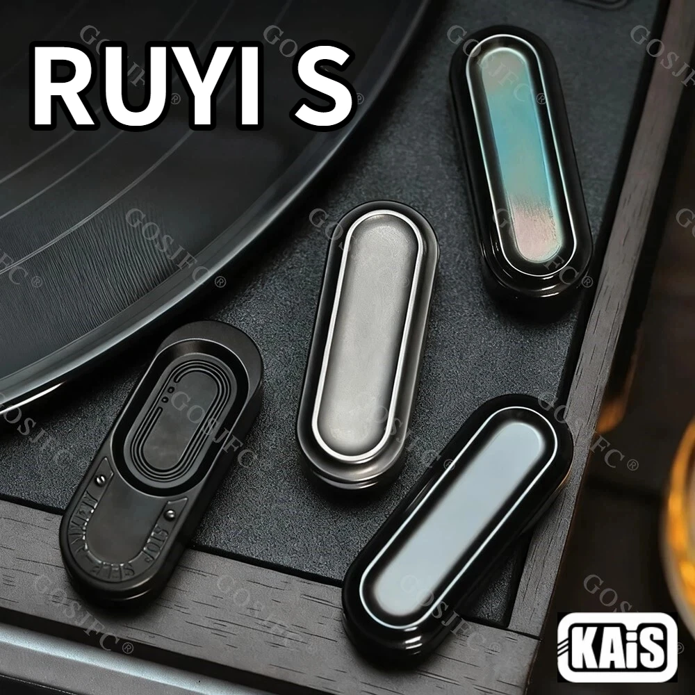 

KAIS EDC RUYI S Fidget Slider Stress Relief Toy Push Slider Fidget Toys Adults Metal Original Designs Anxiety Relief Gadgets