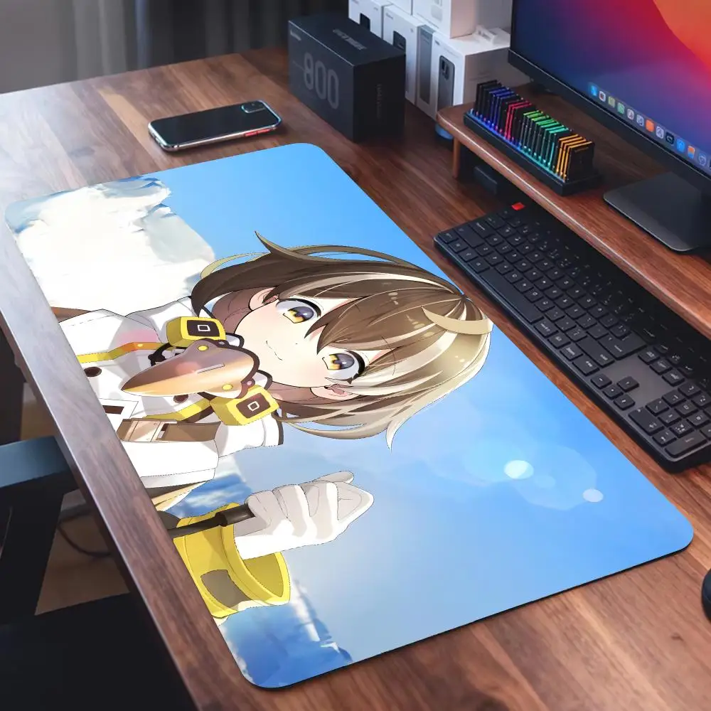 Strategy game Magallan Arknights Mouse Pad Non-Slip Large Gaming Mat, Waterproof & Stitched Edge Desk Pad