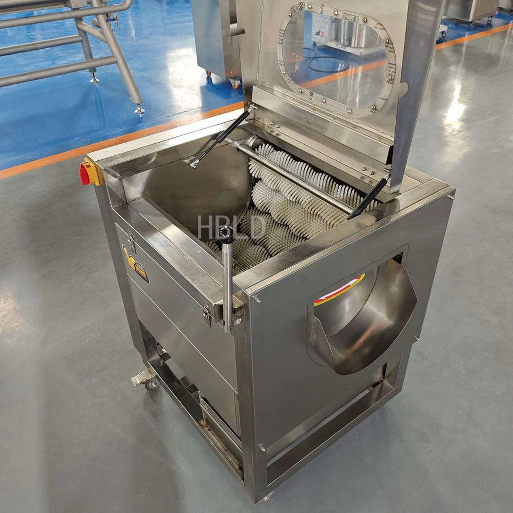 Commercial Potato Cleaning Peeler, 40-50kg Capacity Root Vegetable Washing Machine for Catering and Food Production