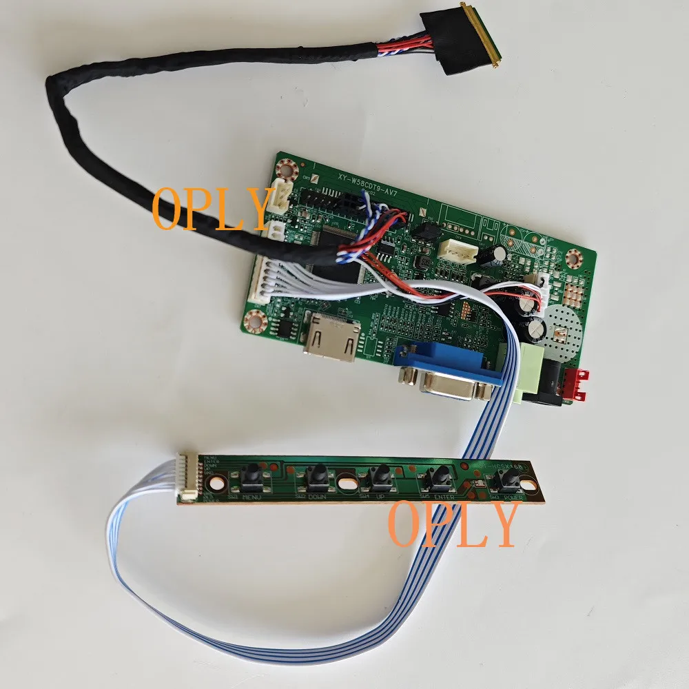 

HDMI-Compatible VGA 58C Controller board kit for B140XW01 V9 B140XW01 V8 B140XW01 1366X768 14" 40pin LED panel DIY