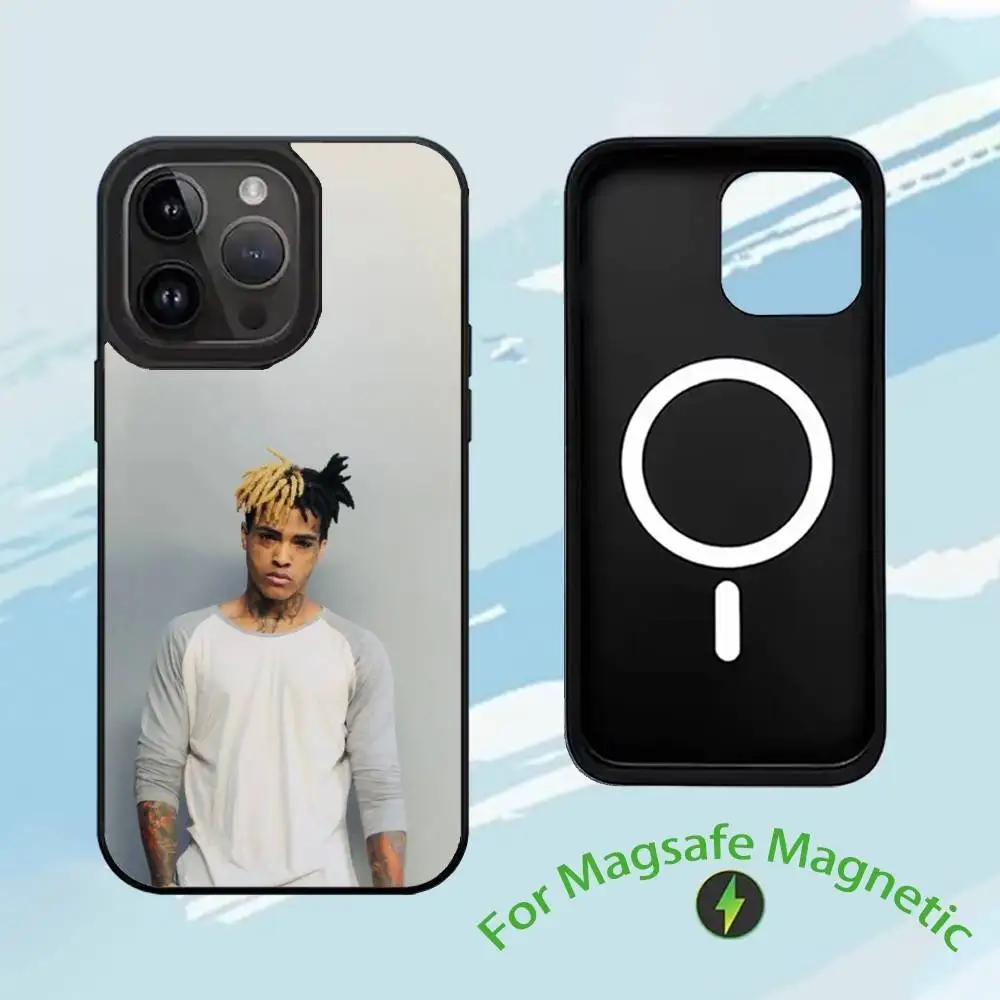 Чехол для телефона Rapper X-XXX-TentacionS для iPhone 17, 16, 15,14,13,12,11, Plus, Pro, Max, чехол для беспроводной зарядки Magsafe