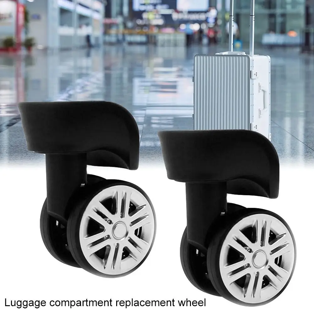 A65 Silent Universal Wheels Replacement Luggage Caster Accessories Suitcases Repair Trolley Rubber Wheels Silent Luggage Wheels