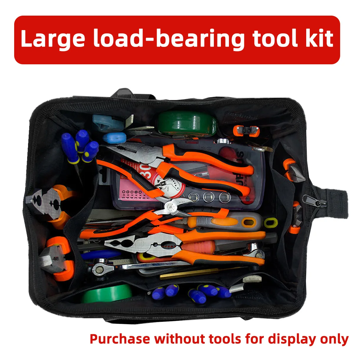 مجموعة أدوات الكهربائي 14 جيب أداة حقيبة يد سعة كبيرة مقاوم للماء قماش مجموعة أدوات أكسفورد تخزين ملابس حقيبة متعددة الأغراض #5