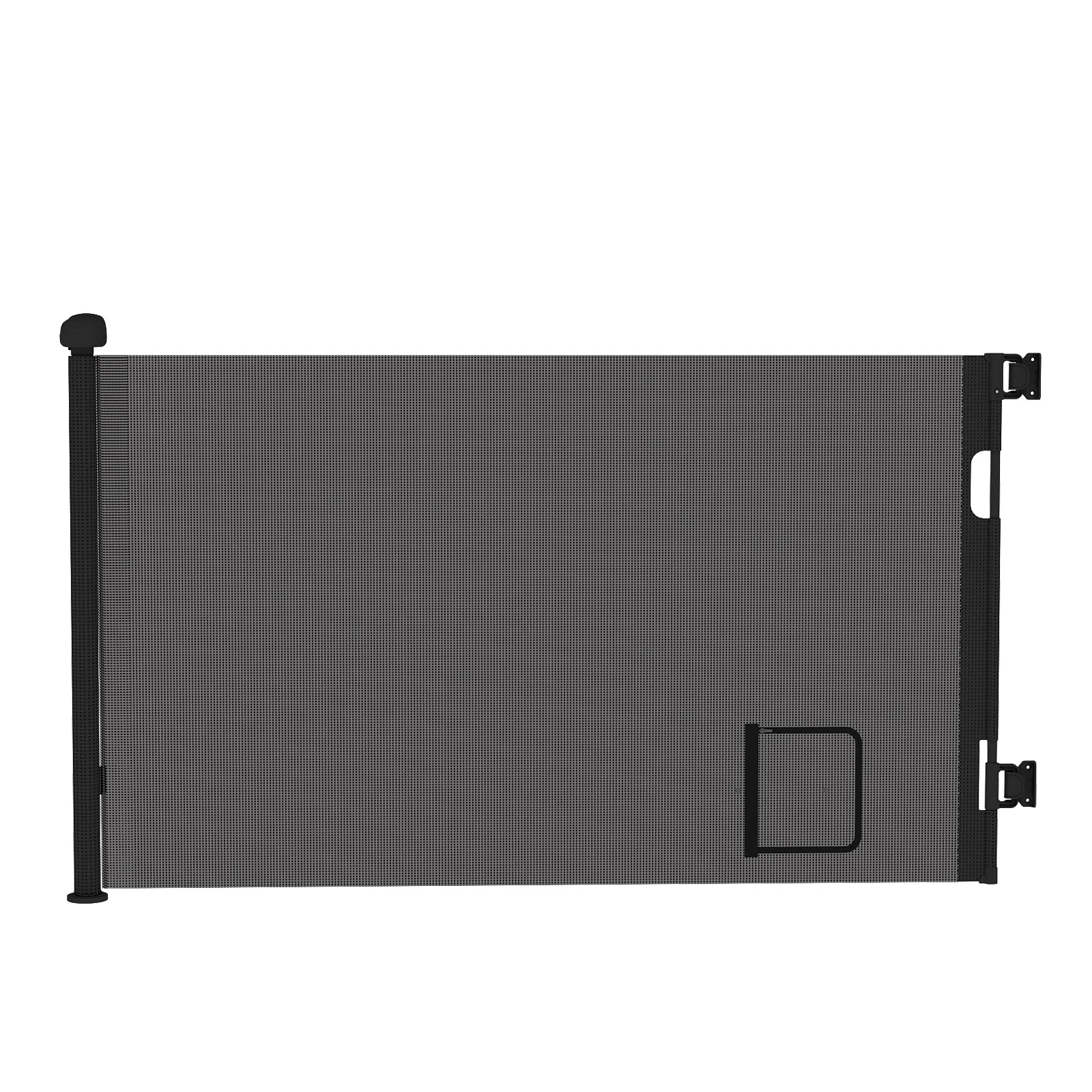 Cancelletto di Sicurezza Retrattile per Bambini 0-150 Cm, con Foro per Gatti, Barriera di Sicurezza Avvolgibile per Bambini e Animali Domestici, Ideale per Scale, Porte