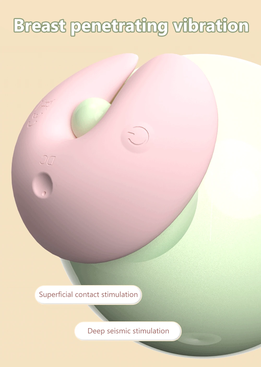 Nipple Vibrator Breast Massager for Women Electric Adult Toys Rechargable Vibration Chest Aspirationโ Massage Bra Sex Sexy Shop