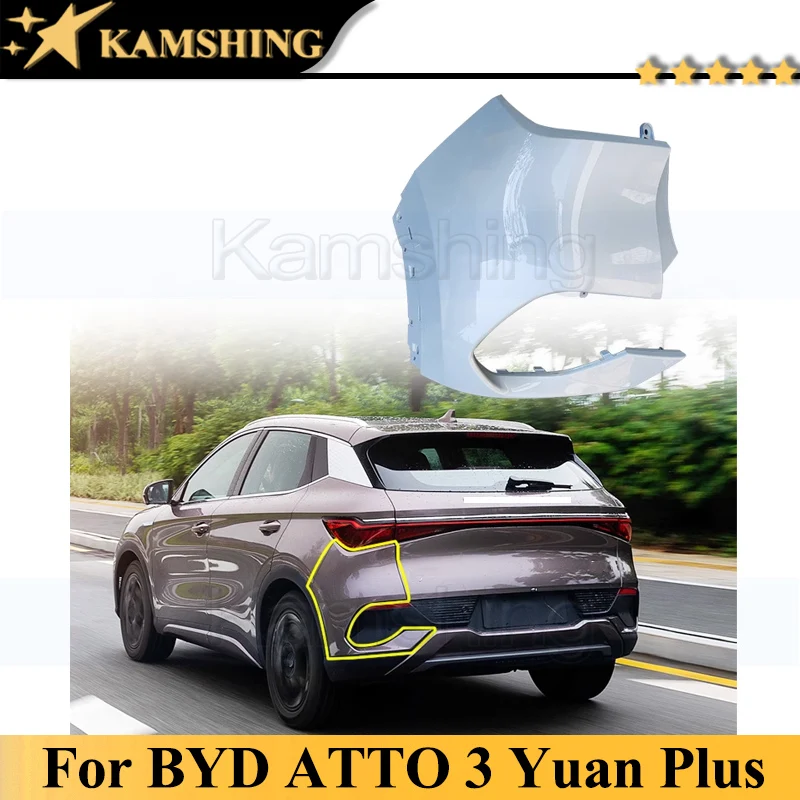 CAPQX For BYD ATTO 3 Yuan Plus Rear Bumper Trim Moulding Styling Rear Bumper Chin Trim Rear Bumper Corner Kit