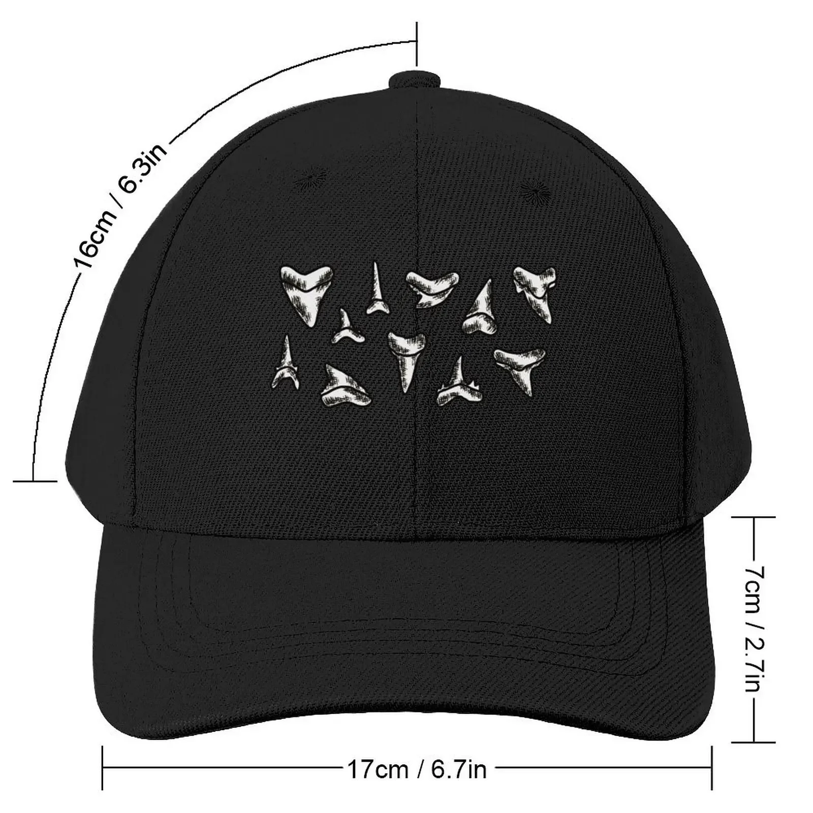 Shark Teeth Pack Baseball Cap Dropshipping Beach Outing Rugby Sun Hat For Children Women's Beach Visor Men's