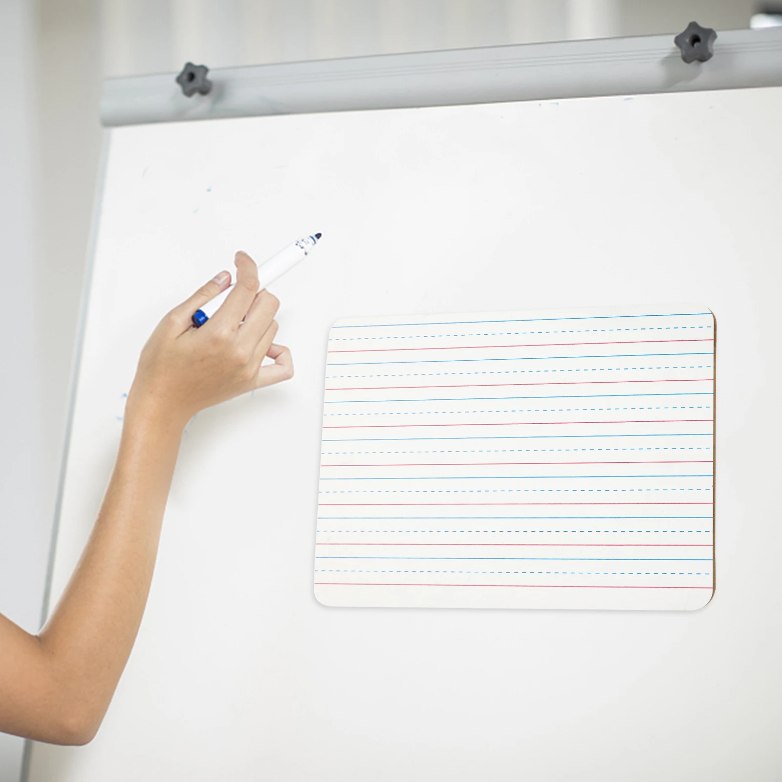 

Double Sided Whiteboard Dry Erase Reusable PVC Wood Teens Office Classroom Writing Board Erasable Sturdy Practical