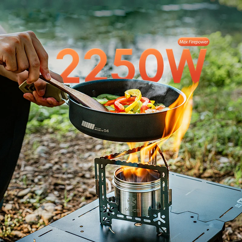 ALOCS CS-B14 Outdoor Alcohol Stove Spirit Burner Stainless Steel