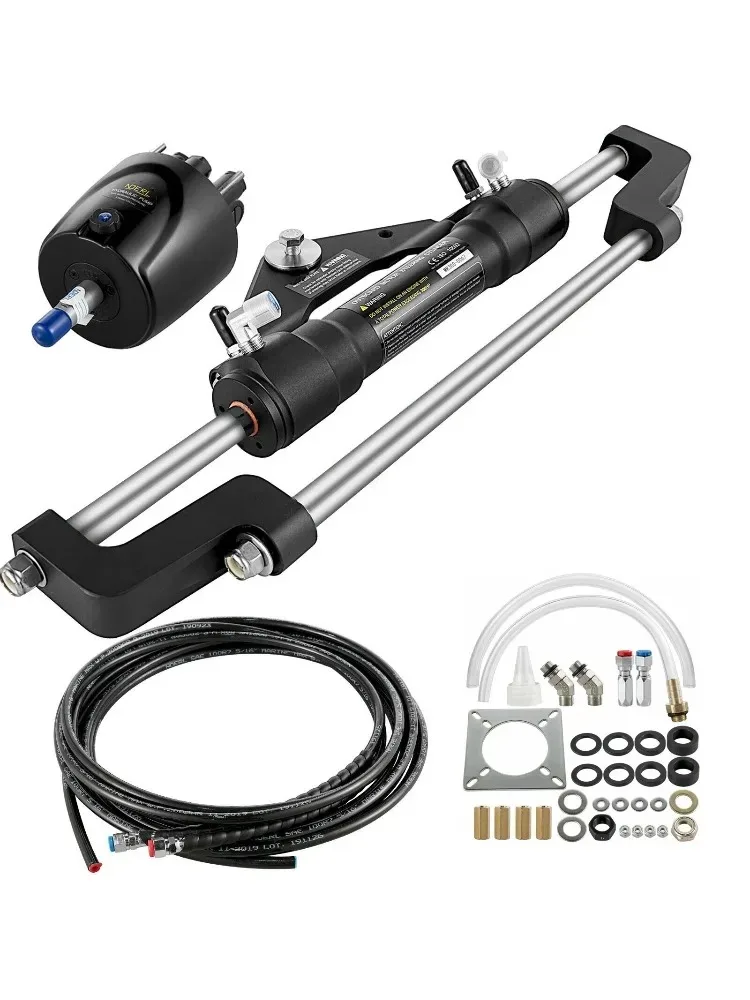 

Hydraulic Boat Outboard Steering Marine Steering System Kit Cylinder Helm 300HP kit