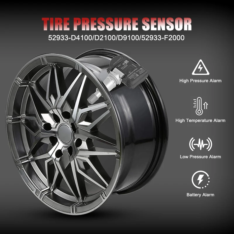 Auto 433MHz TPMS Sensore di Pressione Dei Pneumatici Per Hyundai Elantra i30 Grandeur Ioniq Kona Kia Optima Genesis G90 52933F2000 52933D4100