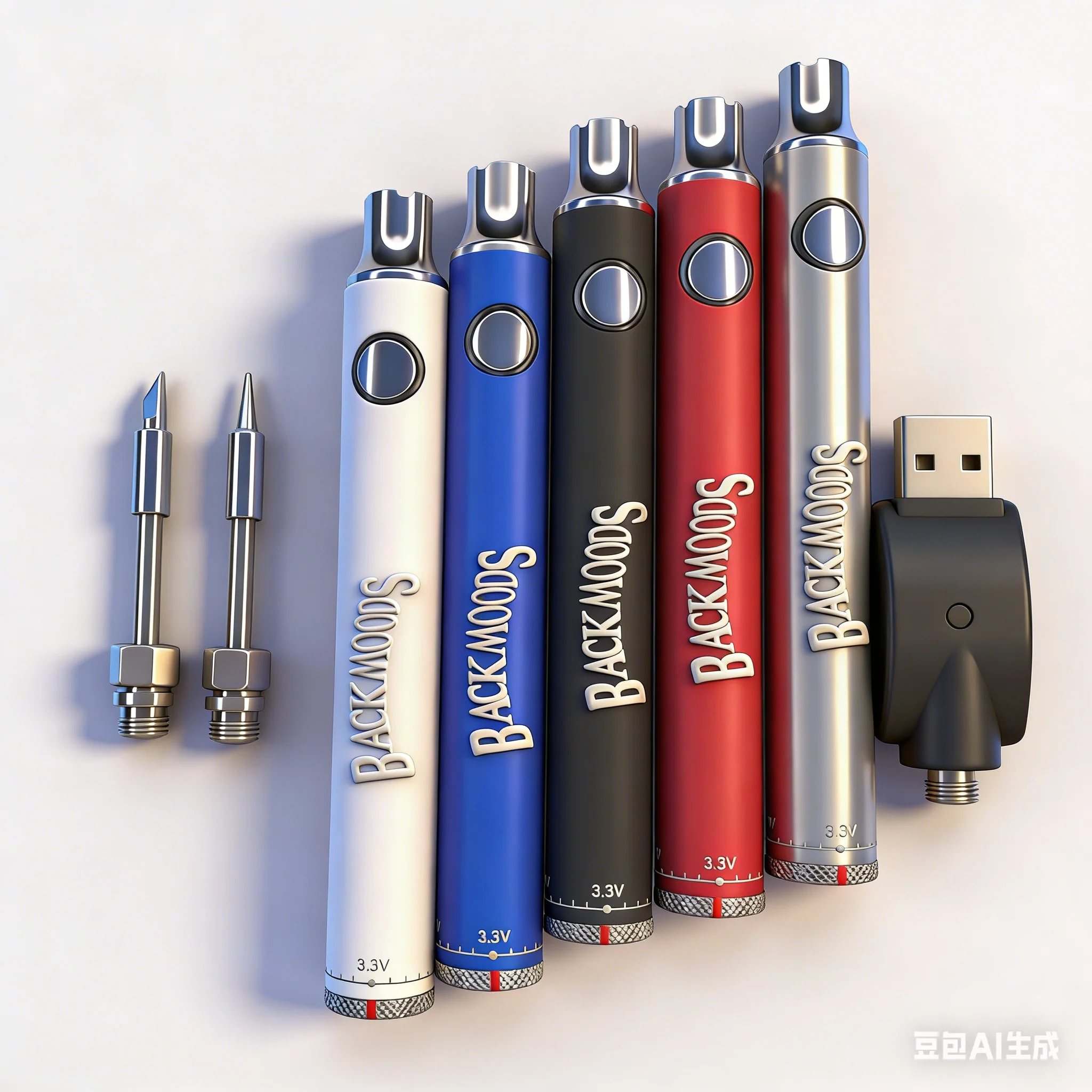 

5 шт. аккумуляторов Backmoods 510 DIY Twist 14 мм 650 мАч для электрического паяльника, портативный нагревательный карандаш с резьбой 510