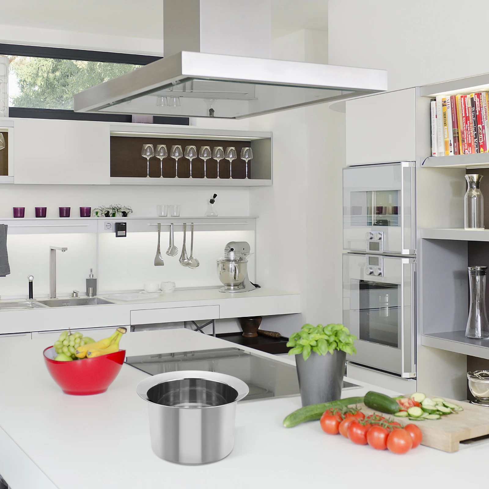 

Stainless Steel Basin 4 5L Grease Container Kitchen Oil Storage Tank Household Oil Container Material Perfect Cooking