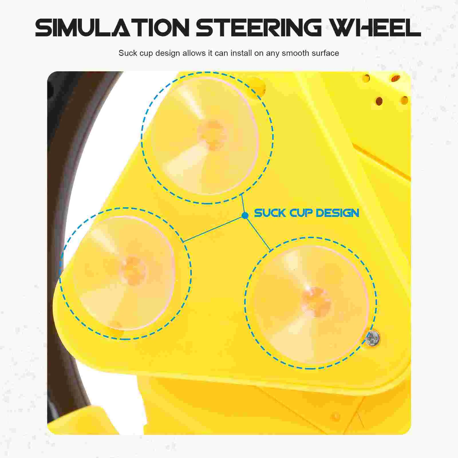 Car Toys Educational for Kids Pretend Baby Steering Wheel Yellow Driving Preschool