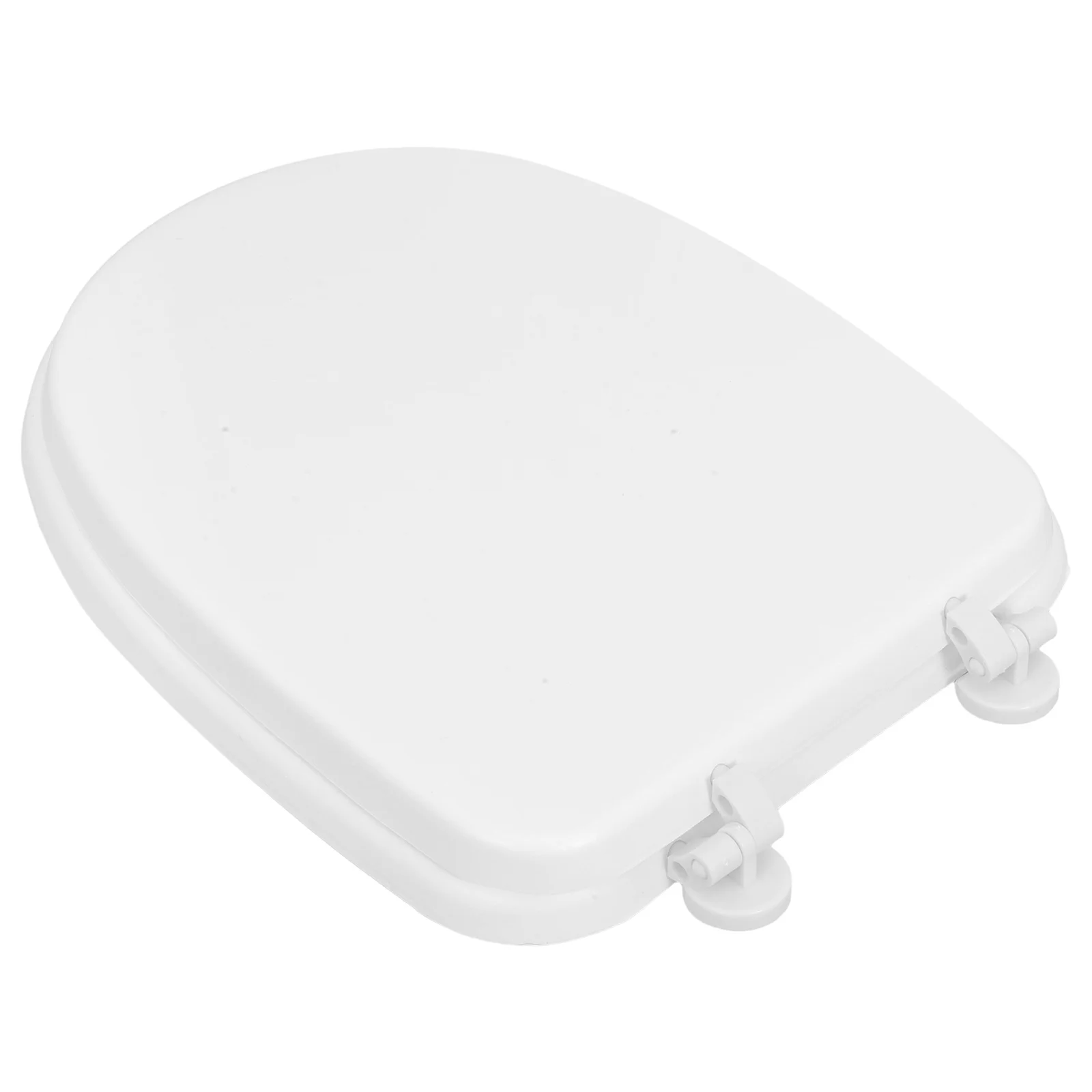 

Soft Toilet Seat Foam Padded Circle White Heavy Duty Cushion Easy Clean Comfortable Sitting Thick Design Classic Style Bathroom