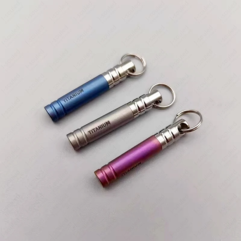 Mini Titanium SIM Card Tray Ejector Tool EDC Portable Key Pendant Ejector Pins Needle Remover for Tech Accessories