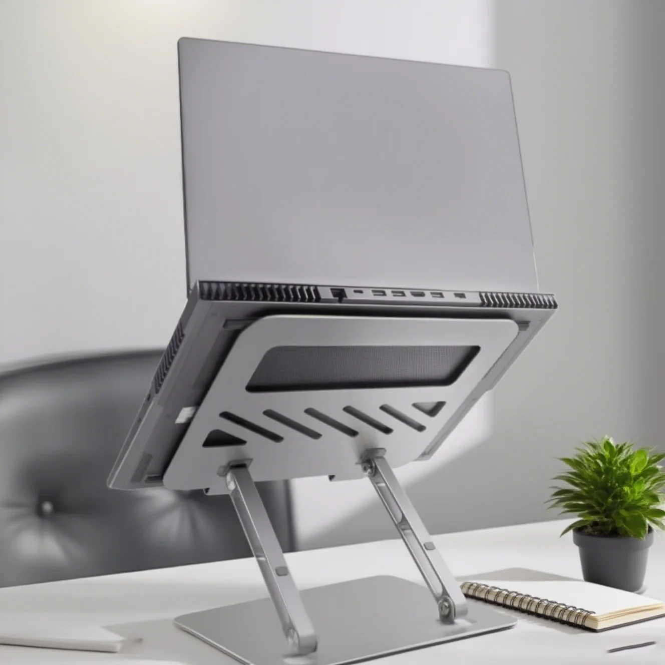 YHC Portable Laptop Tablet Stand Holder Universal Anti Slip Stable Metal Bracket Adjustable Laptop Riser Stand for Macbook