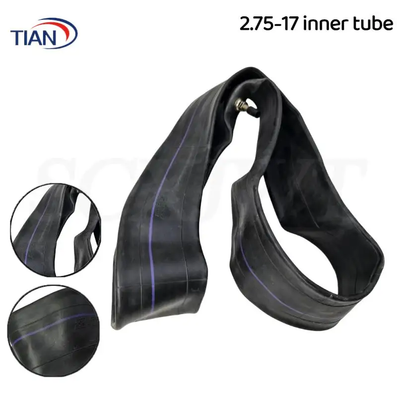 2.75x17 Inner Tube Straight Valve Heavy Duty Motorcycle Replacement Tube general