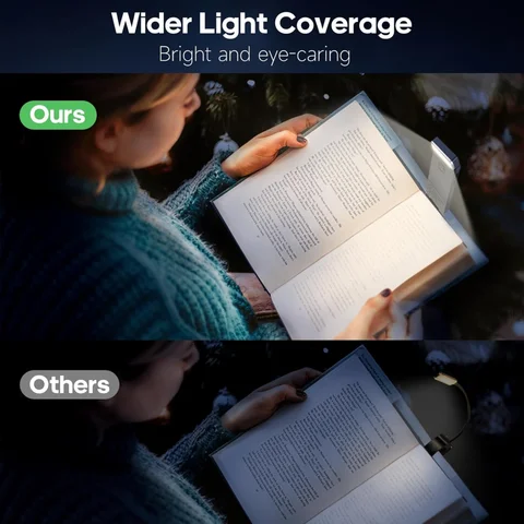 USB LED Лампа для чтения с клипсой - компактная и яркая — пример использования